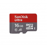 Карта памяти SDHC Micro SanDisk Ultra 16GB+ SD adapter-1